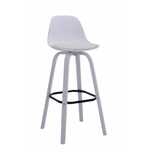 Barová stolička Taris,  biela - 1