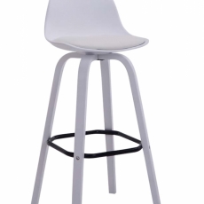 Barová stolička Taris,  biela - 1