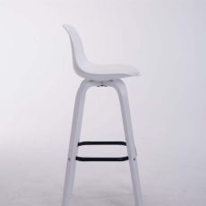 Barová stolička Taris,  biela - 4