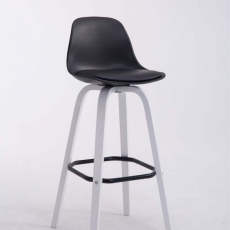 Barová stolička Taris, čierna / biela - 3