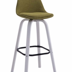 Barová stolička Taris, khaki / biela - 1
