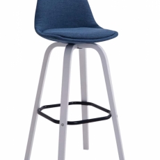 Barová stolička Taris, modrá / biela - 1