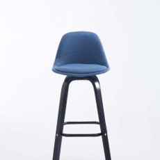 Barová stolička Taris, modrá / čierna - 2