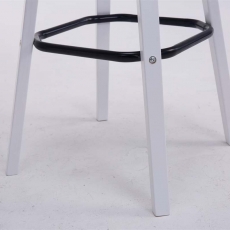 Barová stolička Taris, svetlo šedá / biela - 5