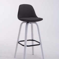 Barová stolička Taris, tmavo šedá / biela - 3