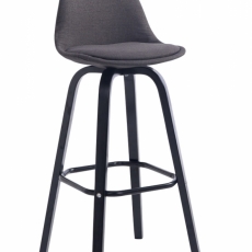 Barová stolička Taris, tmavo šedá / čierna - 1