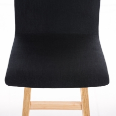 Barová stolička Taunus, textil, čierna - 4