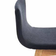Barová stolička Taunus, textil, čierna - 5