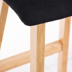Barová stolička Taunus, textil, čierna - 6