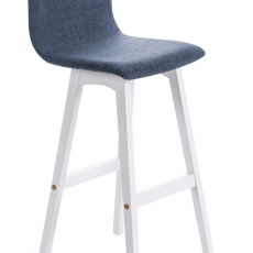 Barová stolička Taunus, textil, modrá - 1