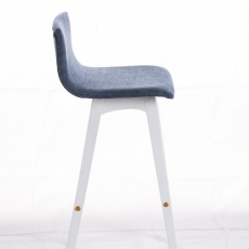 Barová stolička Taunus, textil, modrá - 2
