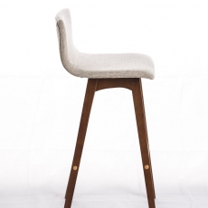 Barová stolička Taunus, textil, svetlo krémová - 2