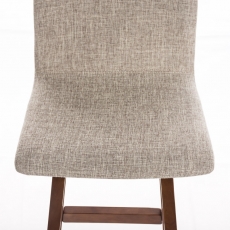 Barová stolička Taunus, textil, svetlo krémová - 4