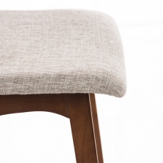 Barová stolička Taunus, textil, svetlo krémová - 5