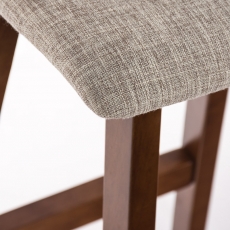 Barová stolička Taunus, textil, svetlo krémová - 6