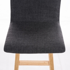 Barová stolička Taunus, textil, svetlo šedá - 4