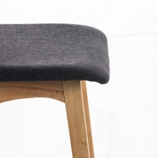 Barová stolička Taunus, textil, tmavo šedá - 6