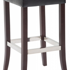 Barová stolička Tiana, černá / hnědá - 1
