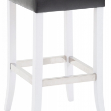Barová stolička Tiana, čierna / biela - 1