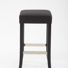 Barová stolička Tiana, textil, černá - 2
