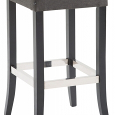 Barová stolička Tiana, tmavě šedá / černá - 1