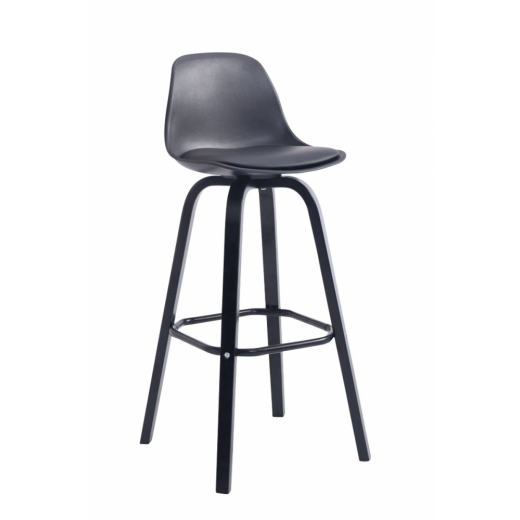 Barová stolička Tylen, čierna - 1