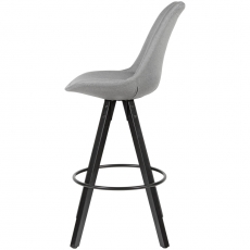 Barová stolička Urban (SET 2 ks), textil, šedá - 5