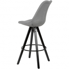 Barová stolička Urban (SET 2 ks), textil, šedá - 6