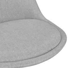 Barová stolička Urban (SET 2 ks), textil, šedá - 8