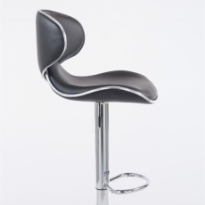 Barová stolička Vega I., syntetická koža, čierna - 2
