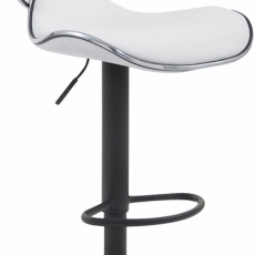 Barová stolička Vega II., syntetická koža, biela - 1