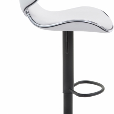 Barová stolička Vega II., syntetická koža, biela - 3