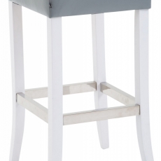 Barová stolička Vent, šedá / biela - 1