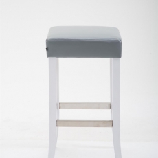 Barová stolička Vent, šedá / biela - 2