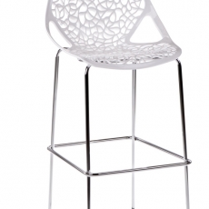Barová stolička Vinstok, biela - 1