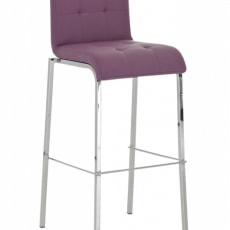 Barová stolička Viola s chrómovanou podnožou (Súprava 2 ks) - 5