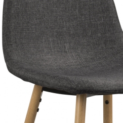 Barová stolička Wanda (Súprava 2 ks), dub/sivá