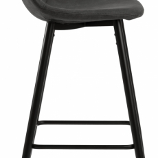 Barová stolička Wanda (súprava 2 ks), antracitová - 3
