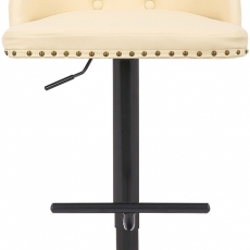 Barová stolička Werne, syntetická koža, krémová - 2