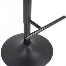 Barová stolička Werne, textil, čierna / svetlo šedá - 6