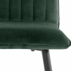 Barová stolička Zelta (SADA 2 ks), zamat, tmavo zelená - 6