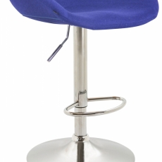 Barová židle Anaheim, filc, modrá - 1