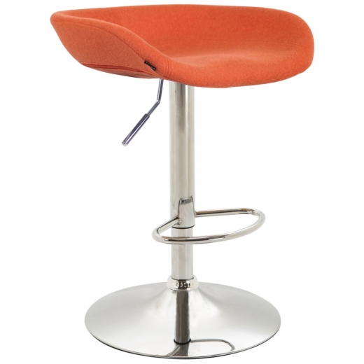 Barová židle Anaheim, filc, oranžová - 1