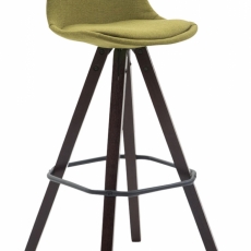 Barová židle Ariva, světle zelená / hnědá - 1