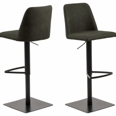 Barová židle Avanja, tkanina, olivová - 1