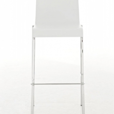 Barová židle Avion s chromovanou podnoží (SET 2 ks) bílá - 2