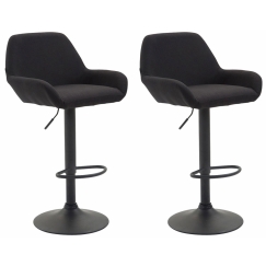 Barová židle Brag (SET 2 ks), černá