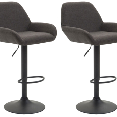 Barová židle Brag (SET 2 ks), tmavě šedá - 2