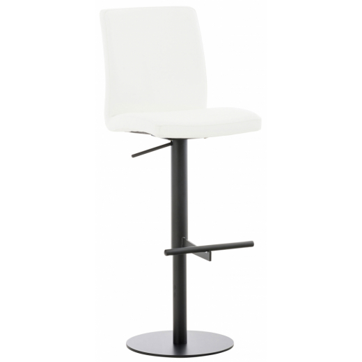Barová židle Cadiz, syntetická kůže, černá / bílá - 1