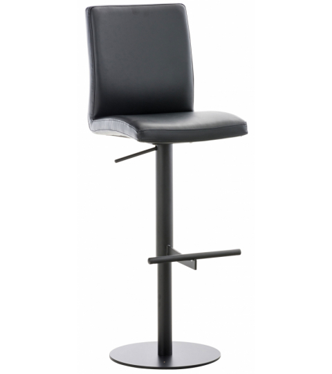 Barová židle Cadiz, syntetická kůže, černá / černá